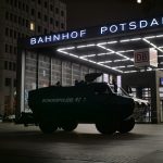 a police vehicle parked in front of a building